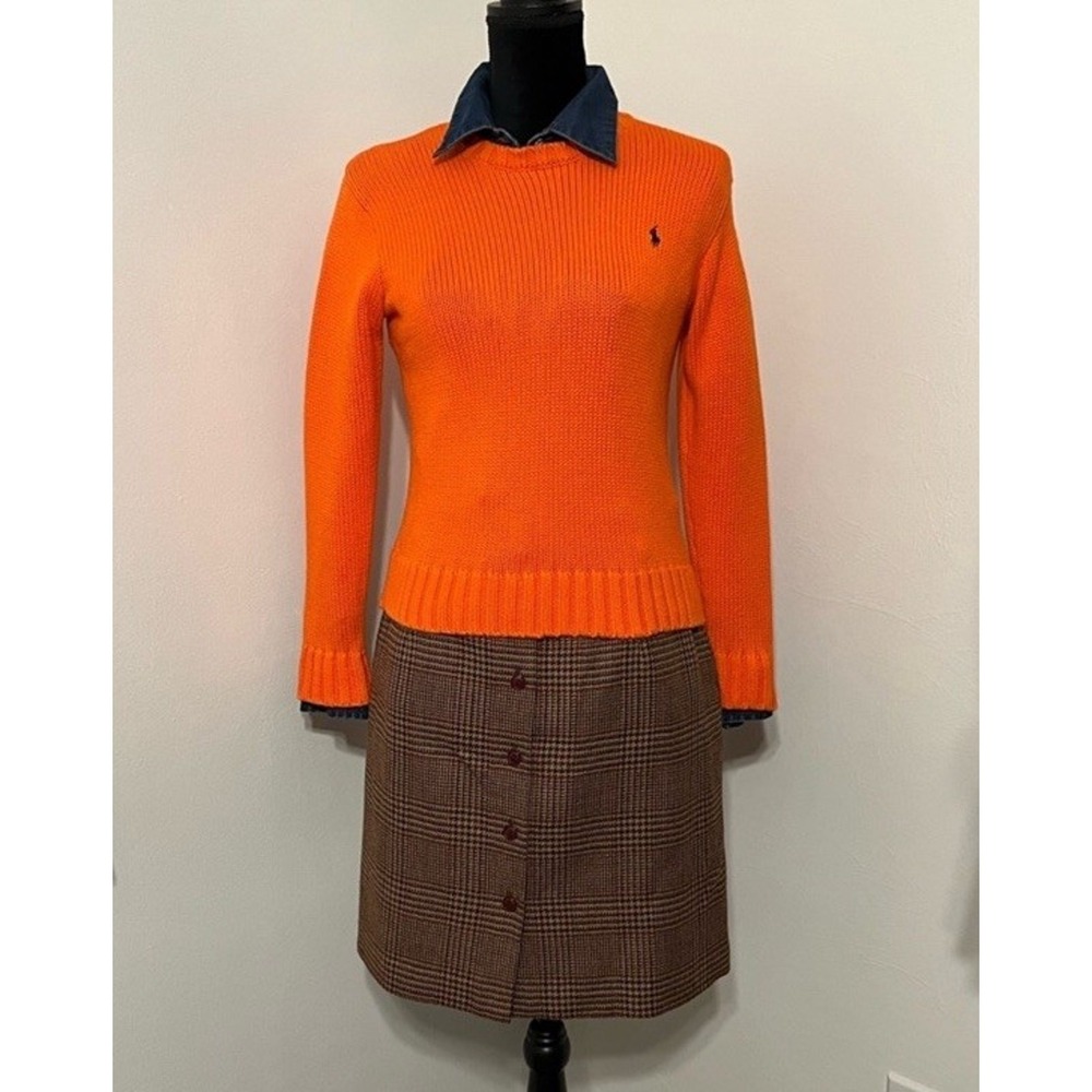 Vintage Polo Ralph Lauren Sweater Womens Knit Small Petite Preppy Old Money NWT